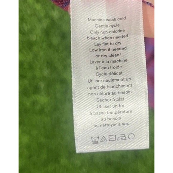 rag & bone THE ESSENTIAL Texture LONG Sleeve TEE TOP T-SHIRT Fushia And Purple M - Picture 9 of 11